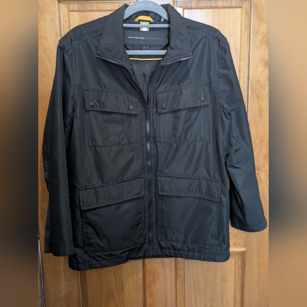 Men's Marc New York Andrew Mark Black Size Small Jacket 6 Pockets